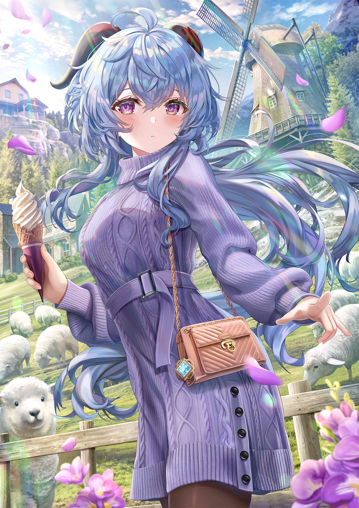 原神美图，甘雨的绝美画卷